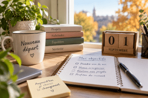 Nouveau départ en septembre avec carnet d’objectifs et nouvelles habitudes
