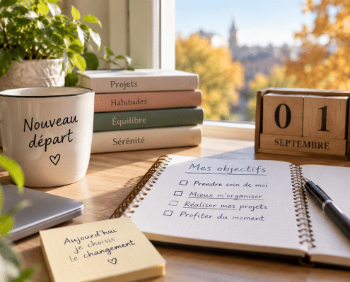 Nouveau départ en septembre avec carnet d’objectifs et nouvelles habitudes
